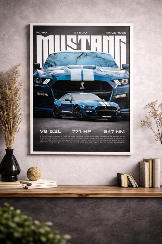 Ford Mustang Shelby GT500 | 1969 | Car Poster