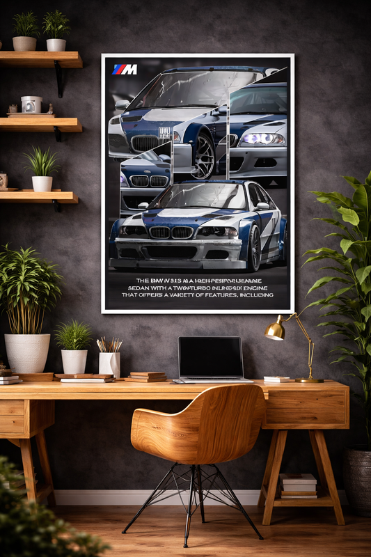 BMW M3 | E46 Most Wanted | Car Poster