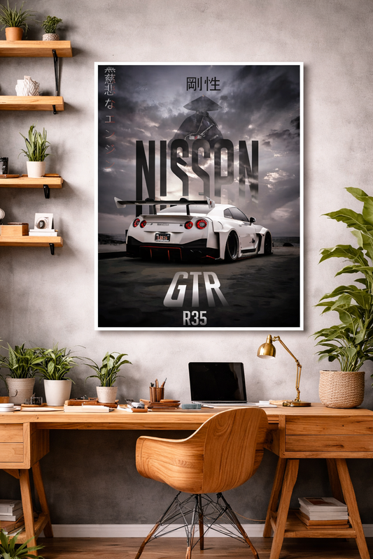 Nissan GT-R R35 | Japanese Car | Car Poster