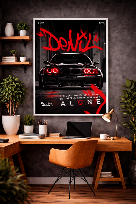 BMW E46 | "Devil" | Car Poster