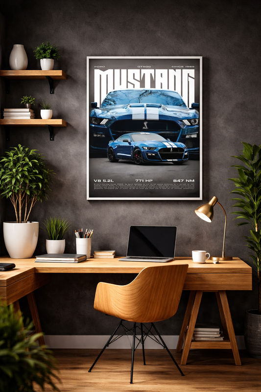 Ford Mustang Shelby GT500 | 1969 | Car Poster